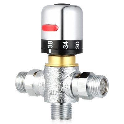 New Port Adjustment Bathroom Shower Mixer Faucet Brass Thermostatic Valve Diadram For Solar/Electrical Water